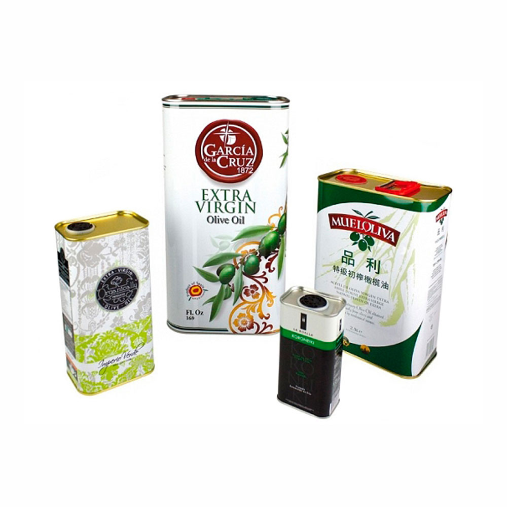 Lata rectangular aceite de oliva
